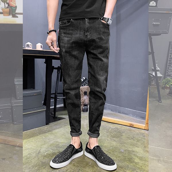 2021 spring black stretch slim fashion retro jeans men streetwear hip-hop straight denim trousers mens 28-34 tg9r, Blue
2021 spring black stretch slim fashion retro jeans men streetwear hip-hop straight denim trousers mens 28-34 tg9r, Blue