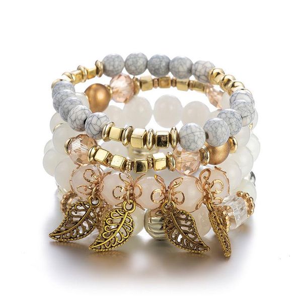 beaded, strands handmade beaded fashion bracelets for women leaves pendant temperament multi-layer bracelet bangles summer creativity jewelr, Black
beaded, strands handmade beaded fashion bracelets for women leaves pendant temperament multi-layer bracelet bangles summer creativity jewelr, Black