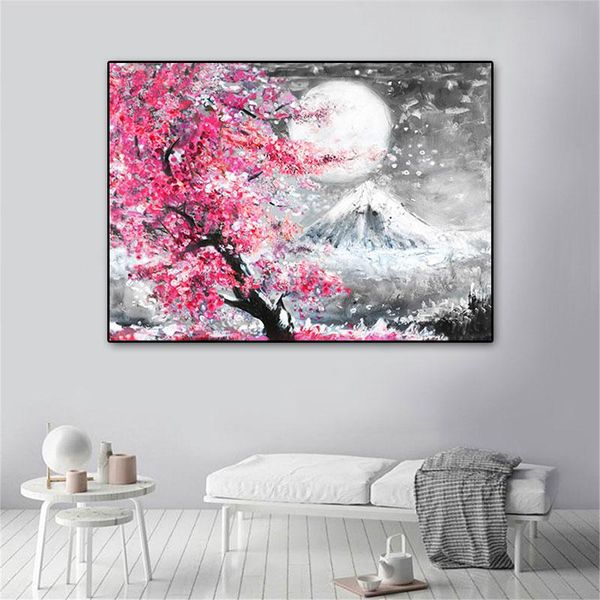 mount fuji cherry blossom landscape japan canvas painting wall art poster oil prints hd pictures for living room home decor
mount fuji cherry blossom landscape japan canvas painting wall art poster oil prints hd pictures for living room home decor
