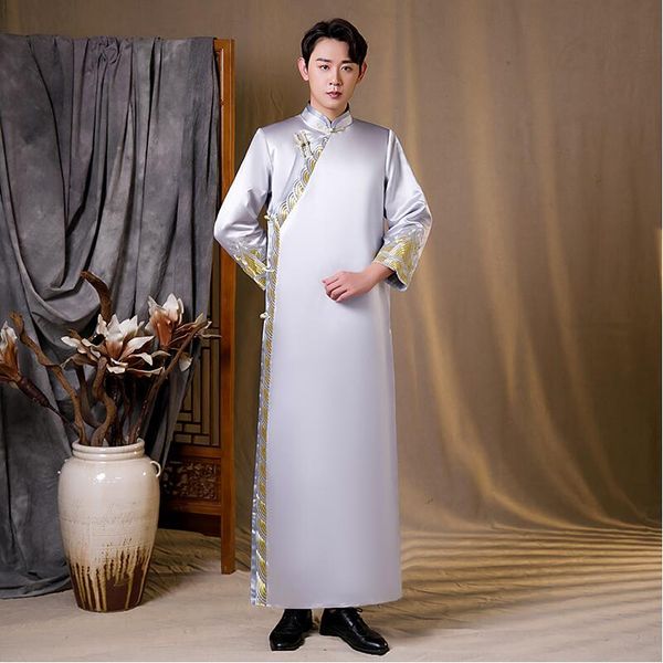 new arrival male cheongsam chinese style costume the groom dress jacket long gown traditional chinese wedding stage wear for man, Black;red
new arrival male cheongsam chinese style costume the groom dress jacket long gown traditional chinese wedding stage wear for man, Black;red
