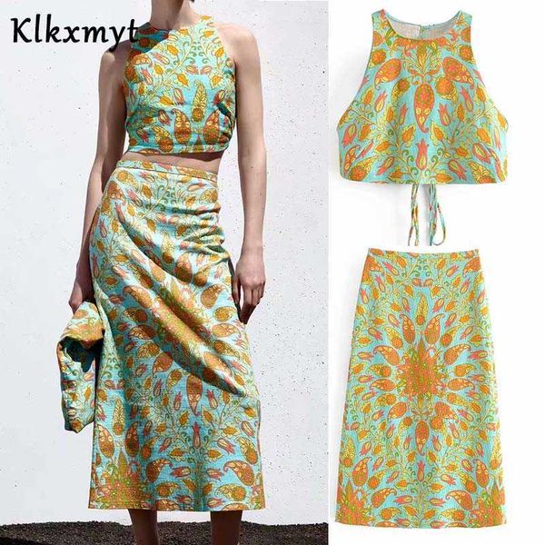klkxmyt za women summer skirt sets print high waisted backless crop set woman two pieces elegant tied belt suit 210527, White
klkxmyt za women summer skirt sets print high waisted backless crop set woman two pieces elegant tied belt suit 210527, White