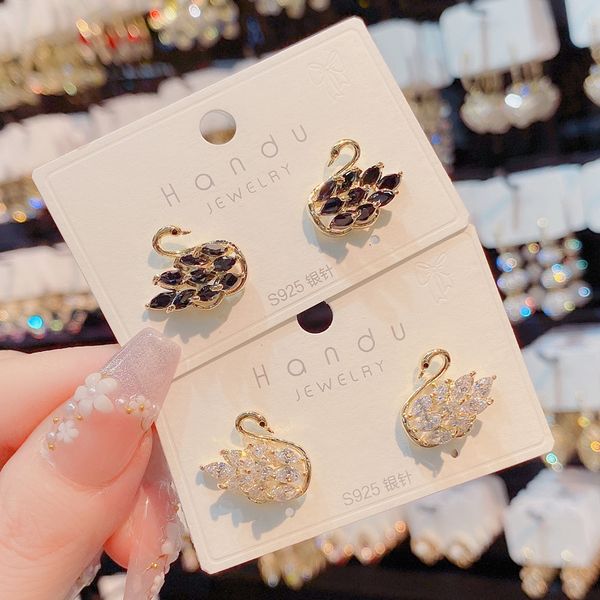 dangle earrings s925 silver needle micro inlaid zircon swan exquisite women's light luxury versatile high sense fashion simple
dangle earrings s925 silver needle micro inlaid zircon swan exquisite women's light luxury versatile high sense fashion simple