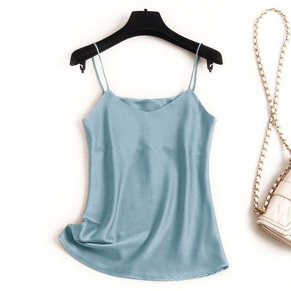 2020 spring new korean version of the slim slimming wild bright silk knit bottoming shirt sleeveless camis sling women 3xl, White
2020 spring new korean version of the slim slimming wild bright silk knit bottoming shirt sleeveless camis sling women 3xl, White