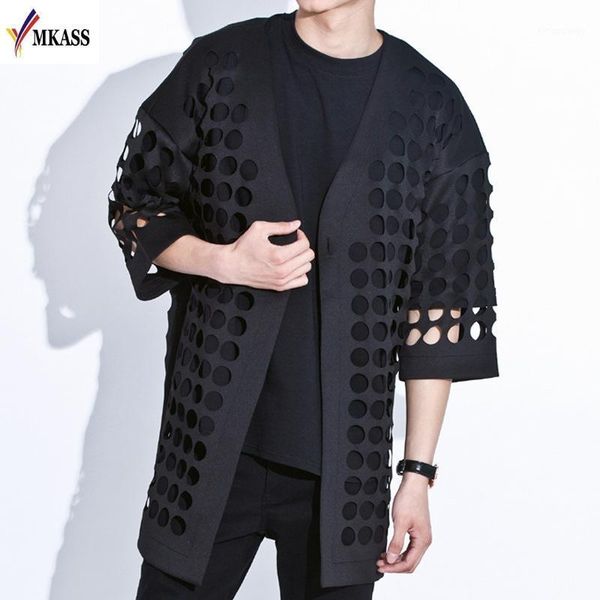 men's jackets 2021 mkass brand mesh hollow designer men cape coat windbreaker fashion stylish trench summer jacket black, Black;brown
men's jackets 2021 mkass brand mesh hollow designer men cape coat windbreaker fashion stylish trench summer jacket black, Black;brown