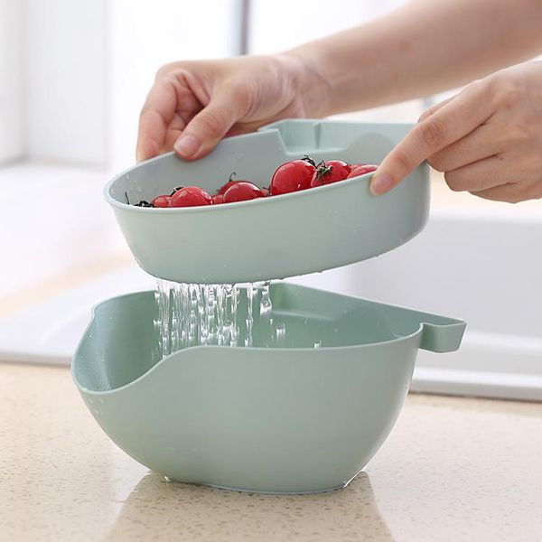storage bottles & jars creative plastic artifact fruit and vegetable basket,with mobile phone holder, double drain tray
storage bottles & jars creative plastic artifact fruit and vegetable basket,with mobile phone holder, double drain tray
