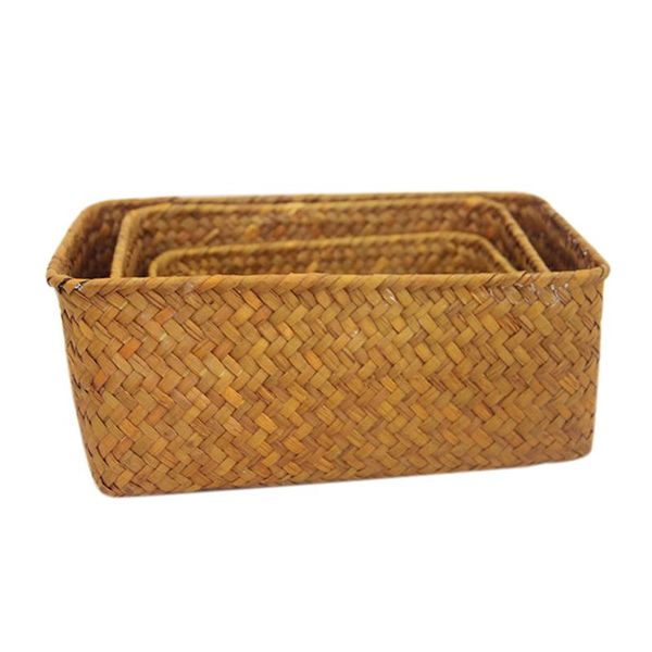 3pcs straw weaving picnic storage wicker basket for toys fruit bathroom desk kitchen neatening sundries organizer
3pcs straw weaving picnic storage wicker basket for toys fruit bathroom desk kitchen neatening sundries organizer