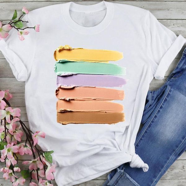 women's t-shirt women sweet make up beauty clothing cartoon fashion summer lovely clothes print short sleeve tees tshirt, White
women's t-shirt women sweet make up beauty clothing cartoon fashion summer lovely clothes print short sleeve tees tshirt, White