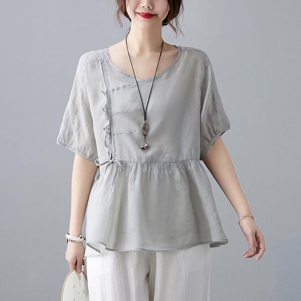 women's t-shirt 2021 arrival summer arts style women v-neck cotton linen t shirt all-matched short sleeve patchwork plus size b444, White
women's t-shirt 2021 arrival summer arts style women v-neck cotton linen t shirt all-matched short sleeve patchwork plus size b444, White