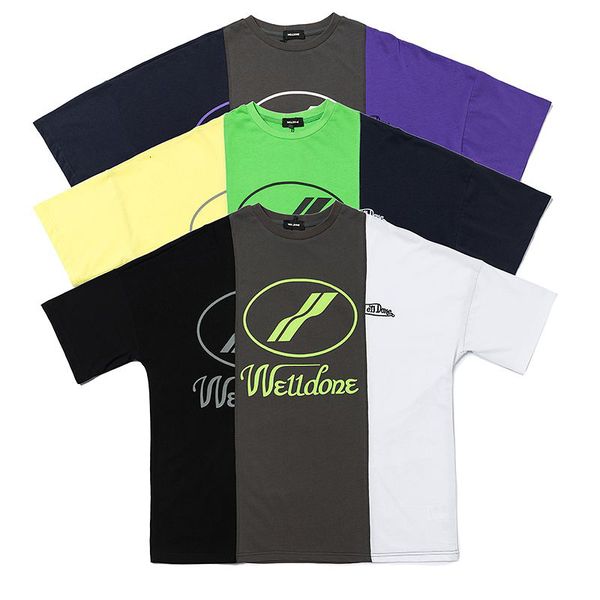 2021 summer new welldone panel letter print short sleeve men's and women's we11done trend t-shirt 4wz0, White;black
2021 summer new welldone panel letter print short sleeve men's and women's we11done trend t-shirt 4wz0, White;black