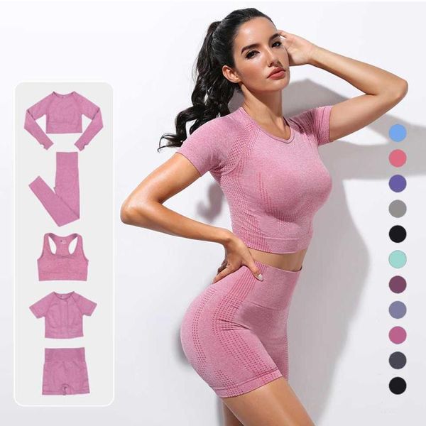 yoga outfits 2/3/5pcs seamless women set workout sportswear gym clothing fitness long sleeve crop high waist leggings sports suits, White;red
yoga outfits 2/3/5pcs seamless women set workout sportswear gym clothing fitness long sleeve crop high waist leggings sports suits, White;red