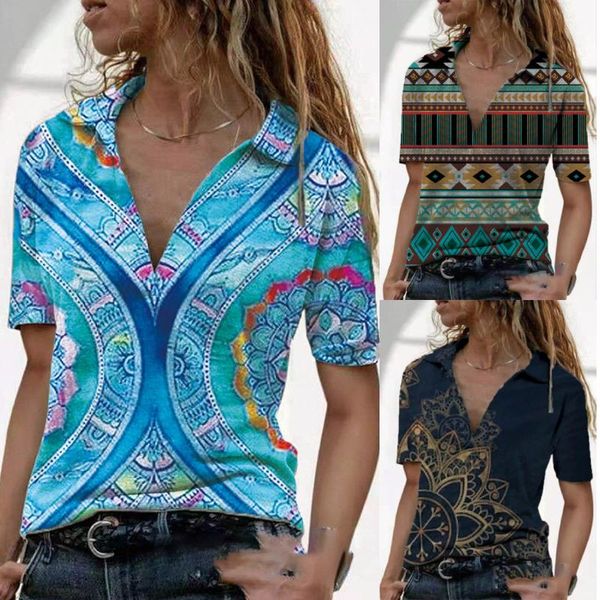 women's t-shirt summer retro v-neck positioning print short-sleeved casual loose shirt female pullover camisas vintage, White
women's t-shirt summer retro v-neck positioning print short-sleeved casual loose shirt female pullover camisas vintage, White