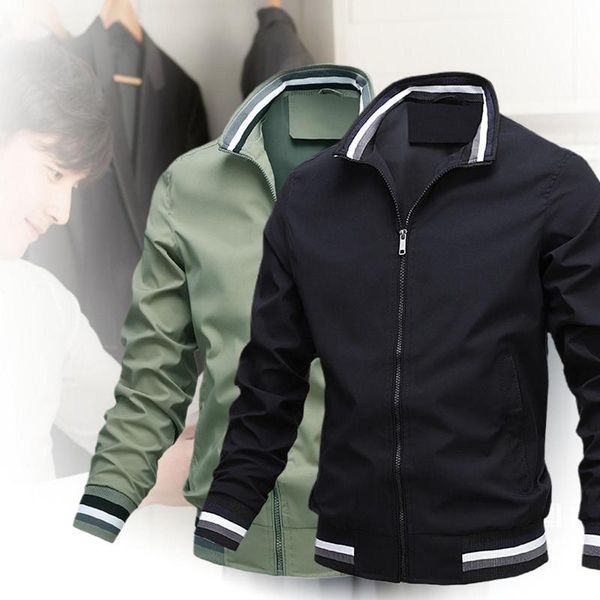 2021 new arrival men spring autumn long sleeve zipper solid color outwear sportwear jacket coat men bomber jacket, Black;brown
2021 new arrival men spring autumn long sleeve zipper solid color outwear sportwear jacket coat men bomber jacket, Black;brown