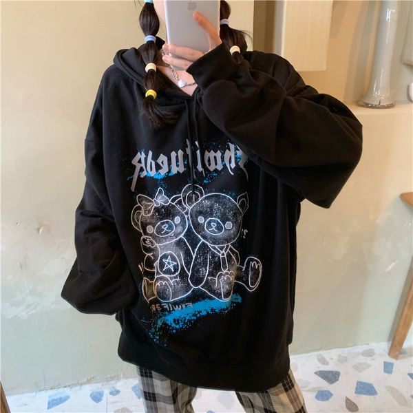 2021 new sweatshirt autumn and winter high street hoodie loose cartoon print streetwear women trend 4w3w, Black
2021 new sweatshirt autumn and winter high street hoodie loose cartoon print streetwear women trend 4w3w, Black