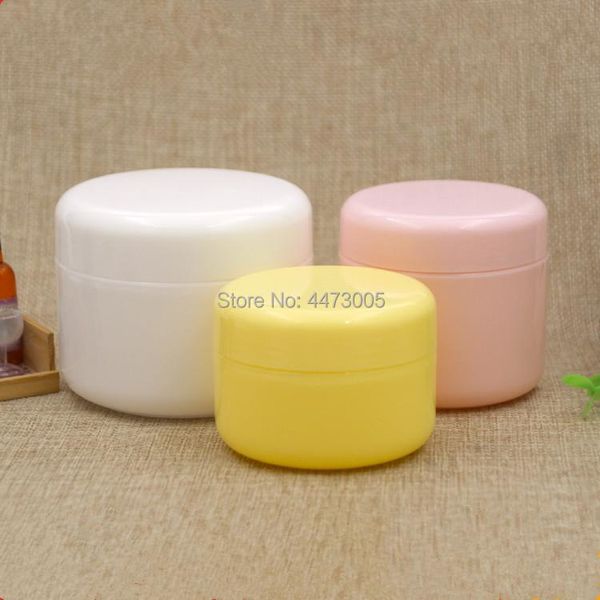 storage bottles & jars 50pcs/lot 100g 150g refillable plastic empty makeup jar pot travel face cream/lotion/cosmetic container
storage bottles & jars 50pcs/lot 100g 150g refillable plastic empty makeup jar pot travel face cream/lotion/cosmetic container