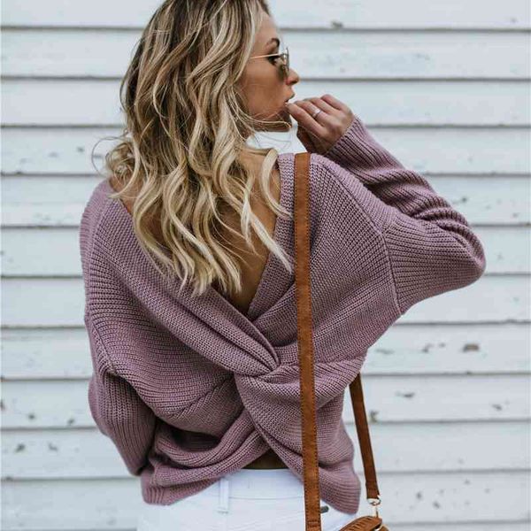 oversize women backless sweaters spring fashion ladies elegant knitted pullovers female knitwear soft girls chic 210603, White;black
oversize women backless sweaters spring fashion ladies elegant knitted pullovers female knitwear soft girls chic 210603, White;black