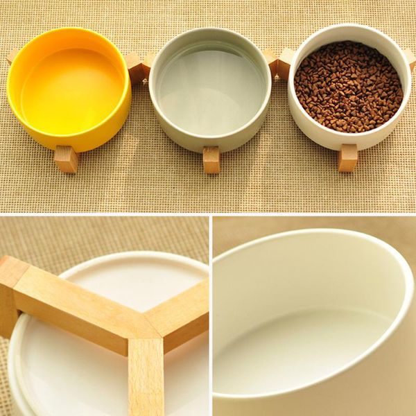 cat bowls & feeders ceramic anti-slip pet bowl for dogs wooden dog feeder with wood stand supplies
cat bowls & feeders ceramic anti-slip pet bowl for dogs wooden dog feeder with wood stand supplies