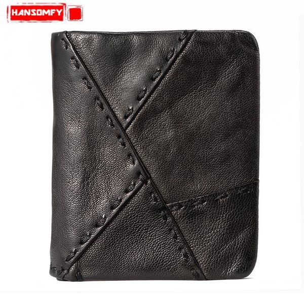 handmade leather wallet men's short section vertical zipper personality men's wallet sheepskin youth tide men leather clip purse, Red;black
handmade leather wallet men's short section vertical zipper personality men's wallet sheepskin youth tide men leather clip purse, Red;black