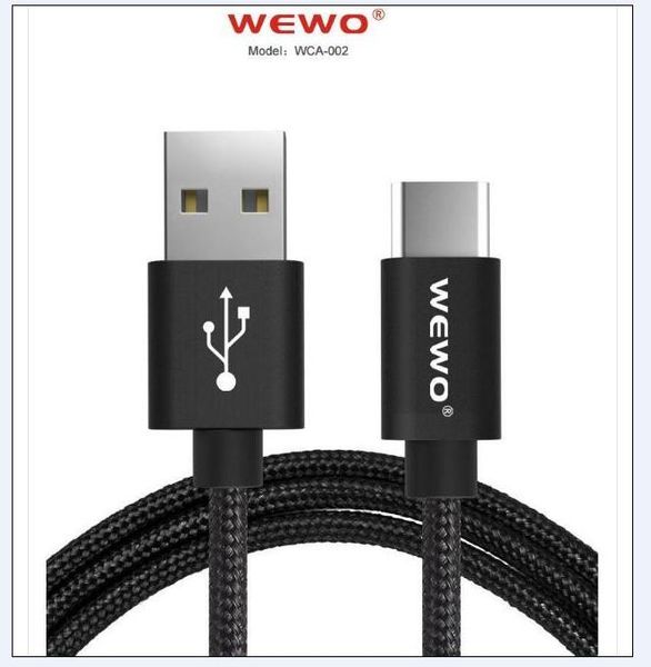 wewo usb cable 2.4a fast charging double braided nylon data sync charger cable type c port micro usb cable with retail box
wewo usb cable 2.4a fast charging double braided nylon data sync charger cable type c port micro usb cable with retail box