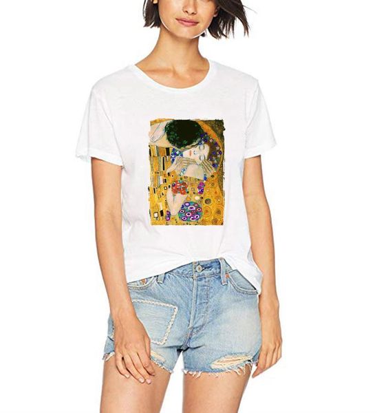 vogue t shirt the kiss by gustav klimt white t-shirts women 100% cotton summer shirt aesthetic casual hipster tees
vogue t shirt the kiss by gustav klimt white t-shirts women 100% cotton summer shirt aesthetic casual hipster tees