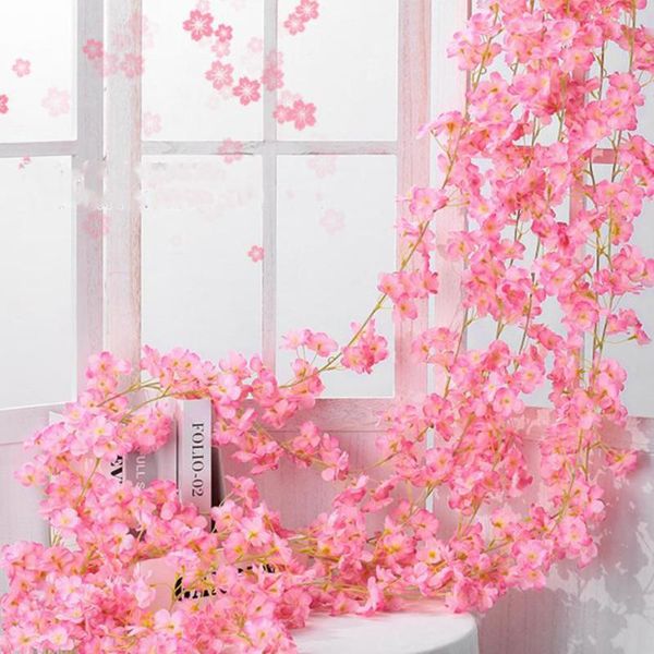 decorative flowers & wreaths artificial cherry blossom flower rattan wall decoration 2m/78.74inch head fake hanging wedding decor pink garla
decorative flowers & wreaths artificial cherry blossom flower rattan wall decoration 2m/78.74inch head fake hanging wedding decor pink garla