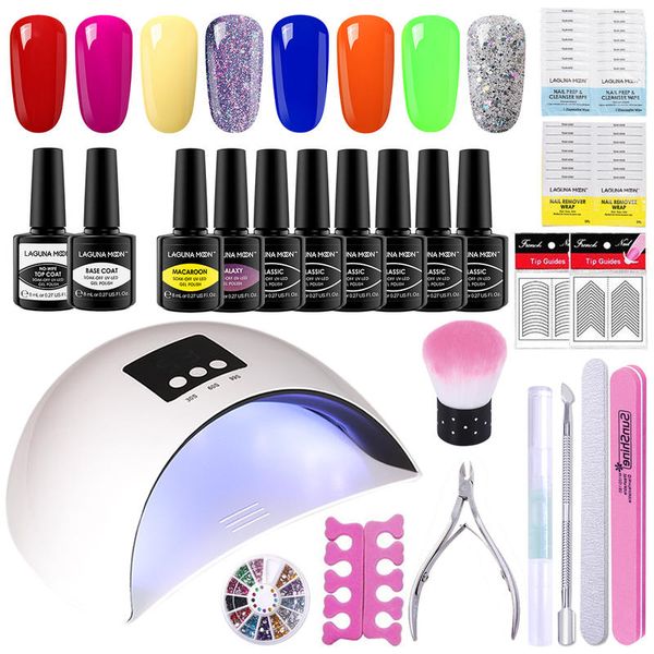 lagunamoon manicure salon 8 pieces color nail polish kit and base coat gel nail extension uv led soak off varnish lacquer
lagunamoon manicure salon 8 pieces color nail polish kit and base coat gel nail extension uv led soak off varnish lacquer