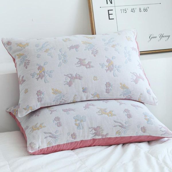 pillow case 48x74cm home cotton gauze pillowcase soft comfortable breathable sleeping double-sided cover
pillow case 48x74cm home cotton gauze pillowcase soft comfortable breathable sleeping double-sided cover
