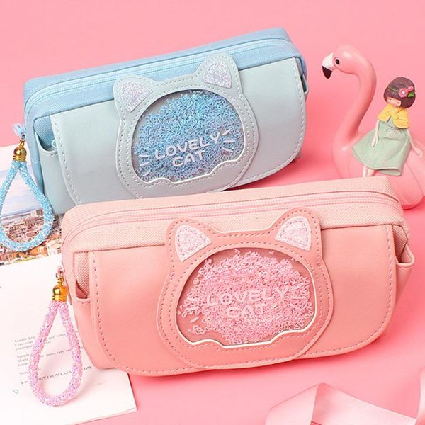 pencil bags quicksand cat case cute bag three layers big pen girls kawaii stationery cartoon animals student
pencil bags quicksand cat case cute bag three layers big pen girls kawaii stationery cartoon animals student