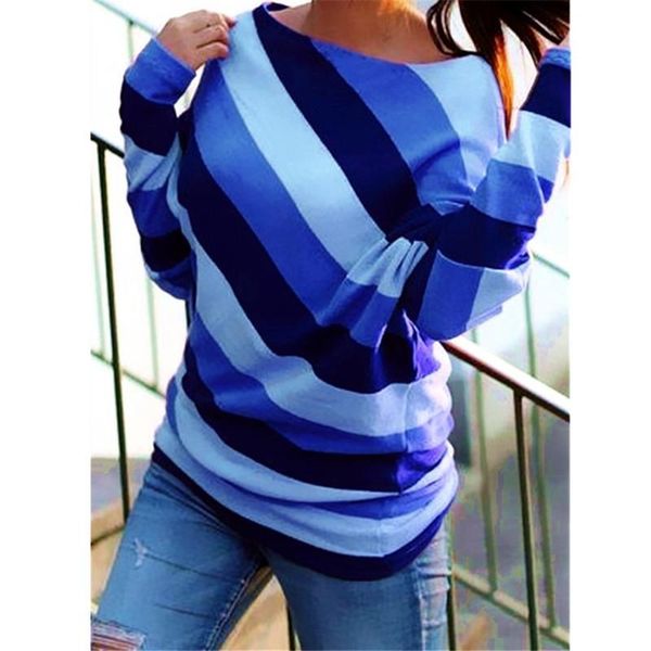 women's t-shirt women long sleeve striped t shirt ladies o-neck basic shirts oversize casual tee autumn loose femme pullover green blu, White
women's t-shirt women long sleeve striped t shirt ladies o-neck basic shirts oversize casual tee autumn loose femme pullover green blu, White