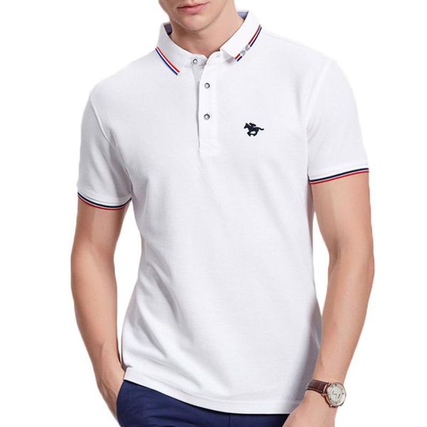 men's polos silk cotton thin summer style logo lapel shirt business casual solid color loose short sleeve t-shirt, White;black
men's polos silk cotton thin summer style logo lapel shirt business casual solid color loose short sleeve t-shirt, White;black