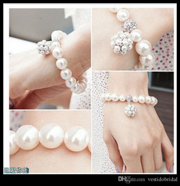 korean style wedding bracelet stones bridal party jewelry faux pearl rhinetone size prom evening accessories, Silver
korean style wedding bracelet stones bridal party jewelry faux pearl rhinetone size prom evening accessories, Silver
