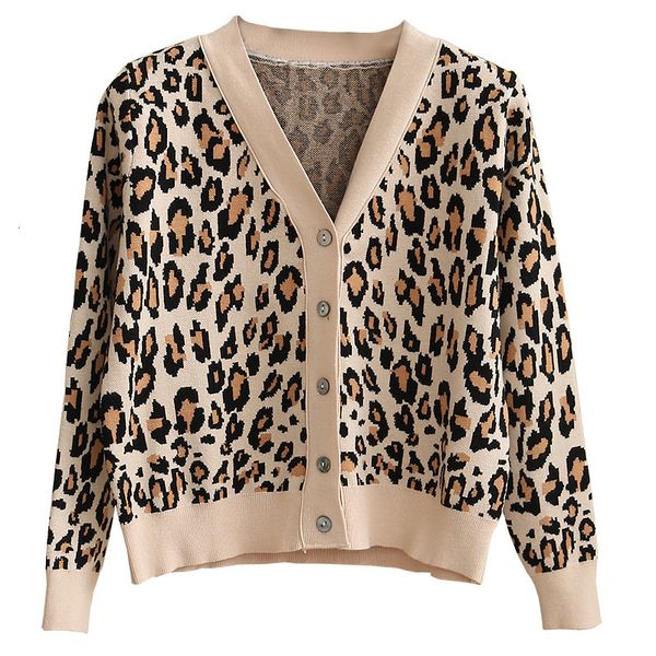 2021 new autumn winter leopard thick women long sleeve button sweet knitted jacket cardigan sweater female outwear coat mc3g, White;black
2021 new autumn winter leopard thick women long sleeve button sweet knitted jacket cardigan sweater female outwear coat mc3g, White;black