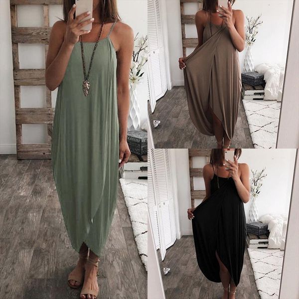 irregular wrap maxi summer beach womens dress style sukienka baggy size 3xl loose casual wear fold drape straps, Black;gray
irregular wrap maxi summer beach womens dress style sukienka baggy size 3xl loose casual wear fold drape straps, Black;gray
