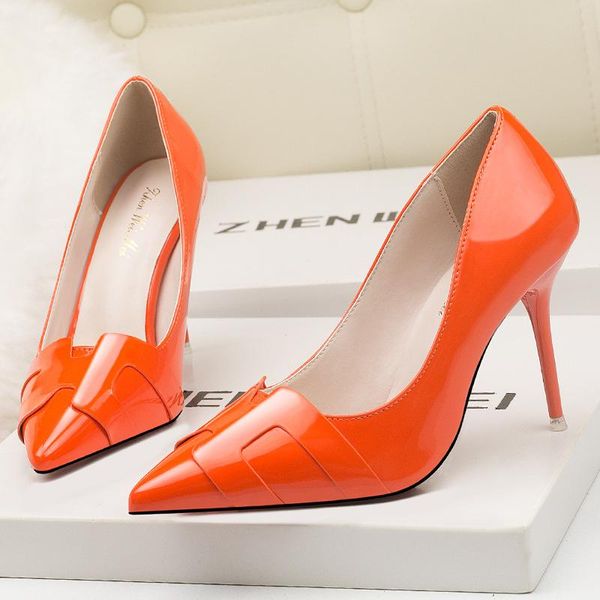 dress shoes korean show thin women high heels patent leather fashion pumps side cut-outs shallow ladies ol office 8 colors, Black
dress shoes korean show thin women high heels patent leather fashion pumps side cut-outs shallow ladies ol office 8 colors, Black