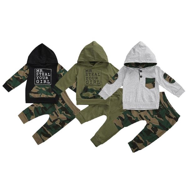 clothing sets spring autumn born boys letter pattern long sleeve hooded + camouflage trousers 2pcs outfit, White
clothing sets spring autumn born boys letter pattern long sleeve hooded + camouflage trousers 2pcs outfit, White