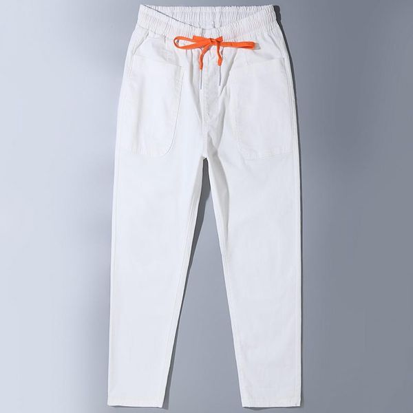 men's jeans 2021 brand young pure color loose casual pants stretch sports fashion trend harlan calf denim cropped trousers, Blue
men's jeans 2021 brand young pure color loose casual pants stretch sports fashion trend harlan calf denim cropped trousers, Blue