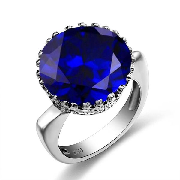 cluster rings szjinao blue sapphire 925 sterling silver ring bands for women big stone vintage jewelry round wedding party female accessorie, Golden;silver
cluster rings szjinao blue sapphire 925 sterling silver ring bands for women big stone vintage jewelry round wedding party female accessorie, Golden;silver