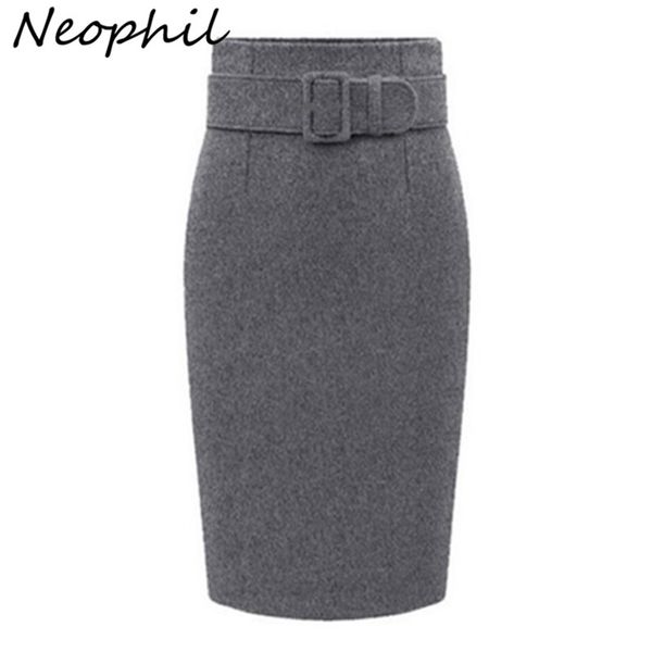 neophil winter gray thick wool midi pencil skirts plus size women casual slim high waist belt office work wear saias s1205 211112, Black
neophil winter gray thick wool midi pencil skirts plus size women casual slim high waist belt office work wear saias s1205 211112, Black