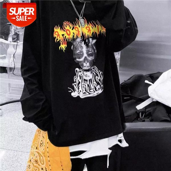 2020 spring loose figure printed tees o neck long sleeve casual vintage shirt streetwear pullovers women t shirts #dd5d, White
2020 spring loose figure printed tees o neck long sleeve casual vintage shirt streetwear pullovers women t shirts #dd5d, White