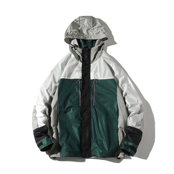 men's jackets 2021 autumn outdoor hip hop color block vintage hooded windbreaker track jacket men harajuku streetwear pocket male coats, Black;brown 
men's jackets 2021 autumn outdoor hip hop color block vintage hooded windbreaker track jacket men harajuku streetwear pocket male coats, Black;brown