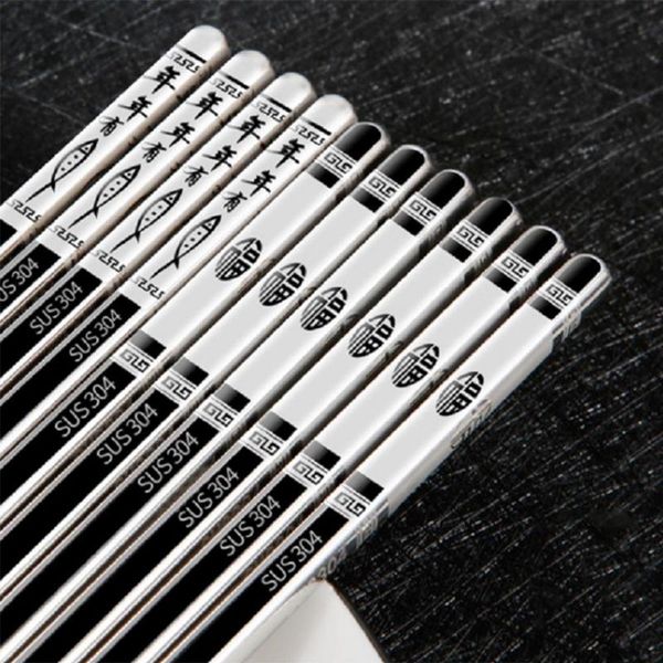 chopsticks five pairs stainless steel non-slip anti-scalding hollow square household tableware
chopsticks five pairs stainless steel non-slip anti-scalding hollow square household tableware