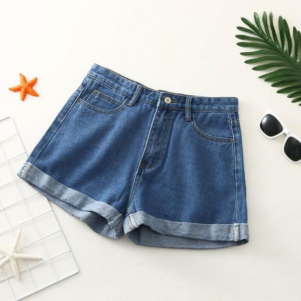 women's shorts 2021 summer wide leg denim loose thin rolled jeans short pants casual straight retro high waisted, White;black
women's shorts 2021 summer wide leg denim loose thin rolled jeans short pants casual straight retro high waisted, White;black