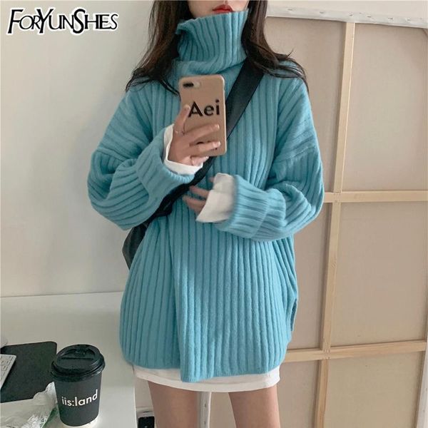 blue oversized thick turtleneck sweater women 2021 korean fashion knitted pullover female comfort simple loose casual new, White;black
blue oversized thick turtleneck sweater women 2021 korean fashion knitted pullover female comfort simple loose casual new, White;black