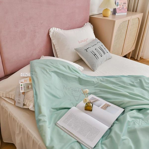 summer washable high-grade ice silk soybean fiber air conditioner by quilt tencel summer home soft thin quilt blanket
summer washable high-grade ice silk soybean fiber air conditioner by quilt tencel summer home soft thin quilt blanket