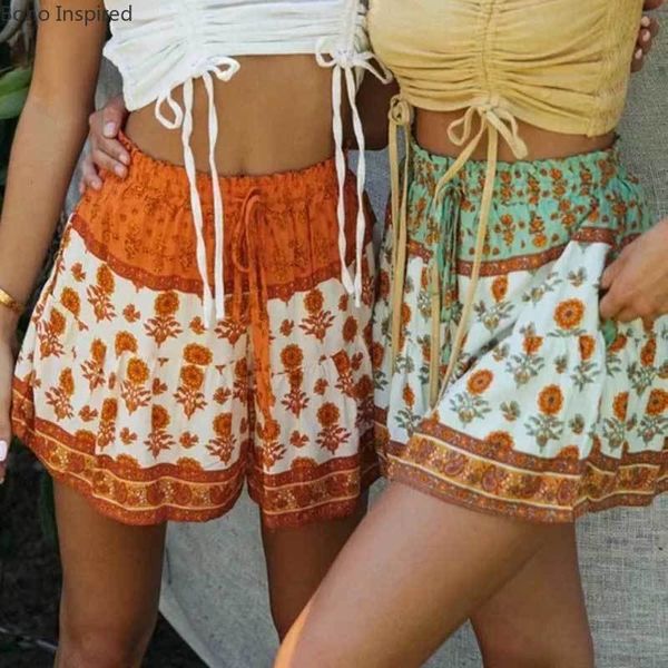 boho inspired floral shorts for women elastic waist tied high waist short pants casual beach summer shorts femme cotton shorts 210305, White;black
boho inspired floral shorts for women elastic waist tied high waist short pants casual beach summer shorts femme cotton shorts 210305, White;black