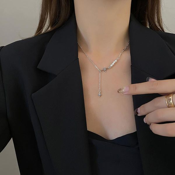 pendant necklaces ocs clavicle chain 2021 pearl necklace niche design accessories indifference neck, Silver
pendant necklaces ocs clavicle chain 2021 pearl necklace niche design accessories indifference neck, Silver