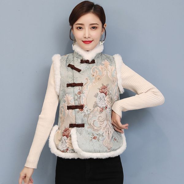 2021 winter ethnic style vest coat plate buttons mandarin collar tang suit cotton new year waistcoat sleeveless outwear 11664, Red
2021 winter ethnic style vest coat plate buttons mandarin collar tang suit cotton new year waistcoat sleeveless outwear 11664, Red