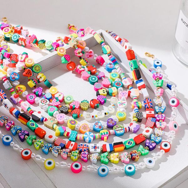 chains bohemia colorful fruit butterfly polymer clay choker necklace for woman korea fashion imitate pearl turkish eye jewelry, Silver
chains bohemia colorful fruit butterfly polymer clay choker necklace for woman korea fashion imitate pearl turkish eye jewelry, Silver