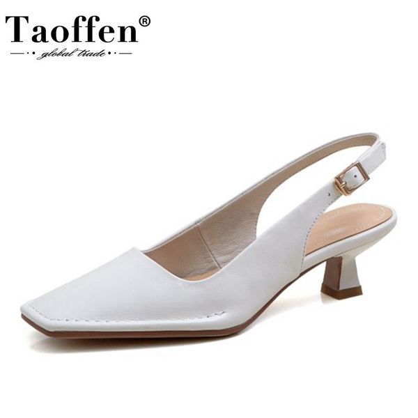 sandals taoffen design women high heel real leather square toe summer fashion shoes footwear size 34-39, Black
sandals taoffen design women high heel real leather square toe summer fashion shoes footwear size 34-39, Black