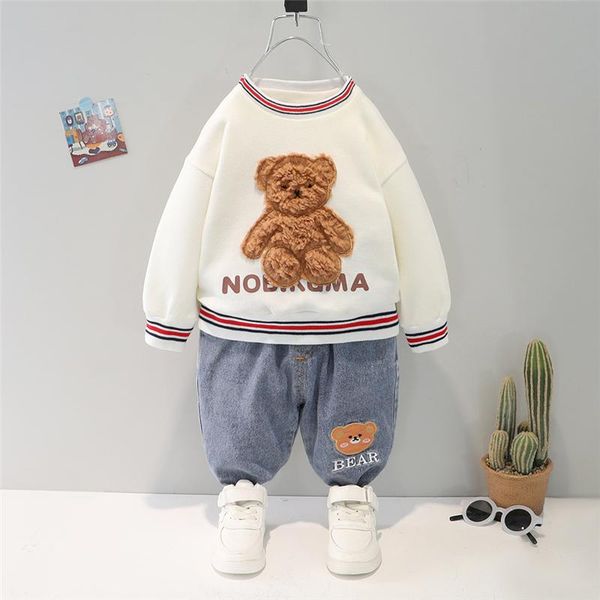 clothing sets hylkidhuose toddler infant clothes outfit baby girls boys autumn kids cartoon bear t shirt jeans child sportswear, White
clothing sets hylkidhuose toddler infant clothes outfit baby girls boys autumn kids cartoon bear t shirt jeans child sportswear, White