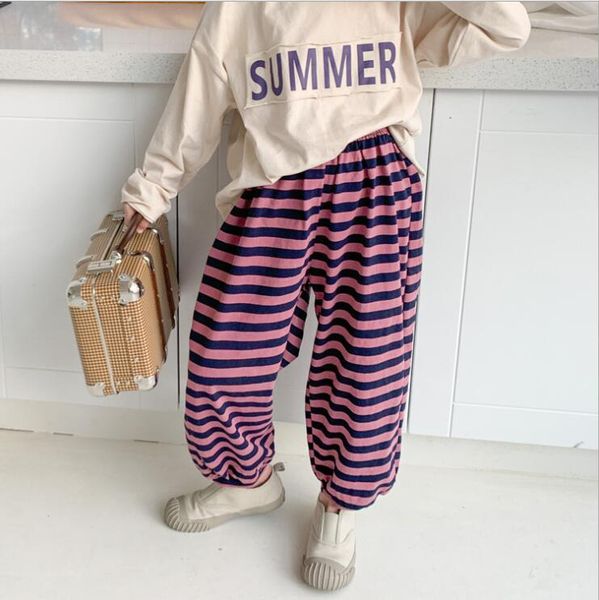 2021 new girls boys striped long pants spring cotton fashion kids pants 3-8 t qm37, Blue
2021 new girls boys striped long pants spring cotton fashion kids pants 3-8 t qm37, Blue